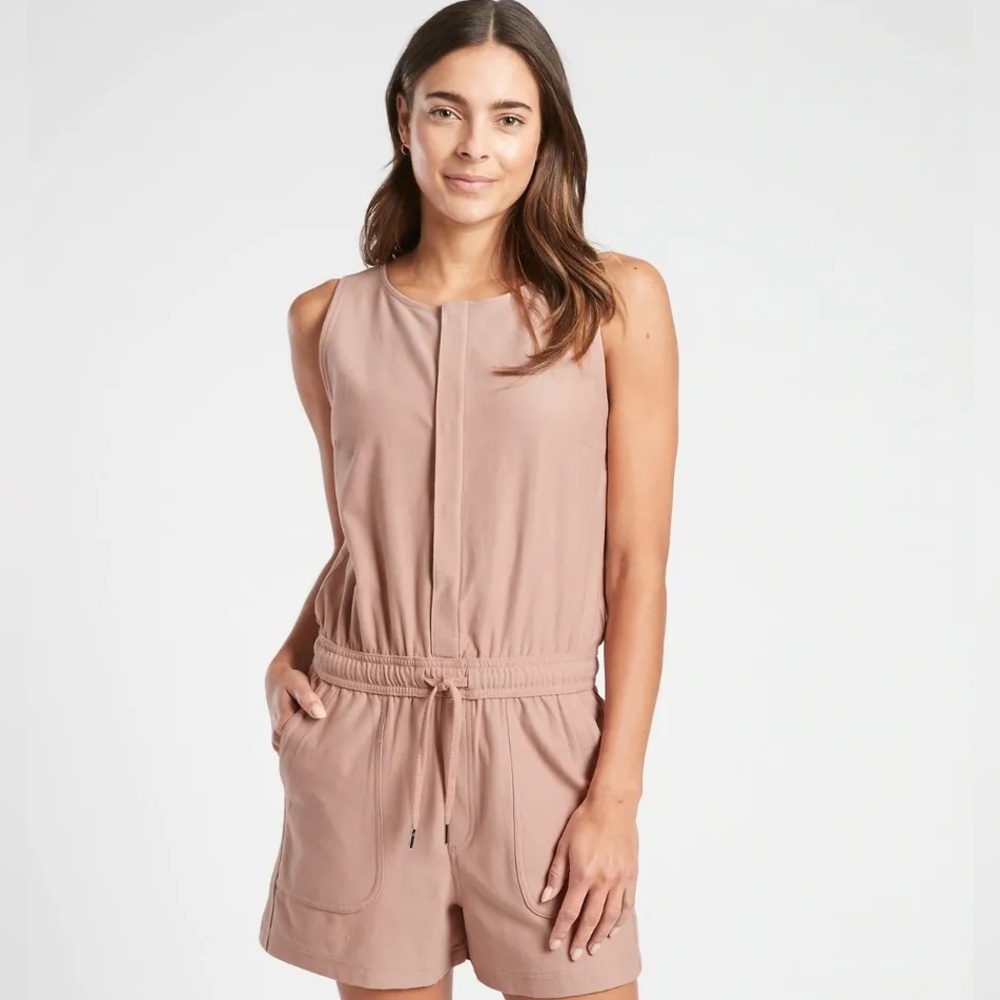 Athleta Farallon Romper, Mocha Latte